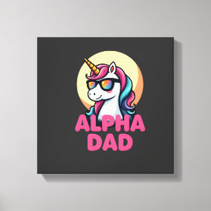 Funny Unicorn Dad Laufey Men Father's Day Christma Canvas Print