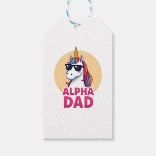 Funny Unicorn Dad Laufey Men Father's Day Christma Gift Tags