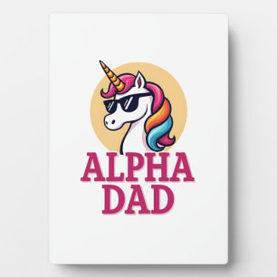 Funny Unicorn Dad Laufey Men Father's Day Christma Plaque