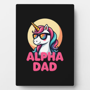 Funny Unicorn Dad Laufey Men Father's Day Christma Plaque