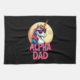 Funny Unicorn Dad Laufey Men Father's Day Christma Tea Towel