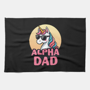 Funny Unicorn Dad Laufey Men Father's Day Christma Tea Towel