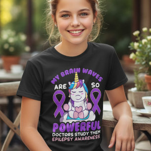 Funny Unicorn Epilepsy Brain Waves T-Shirt