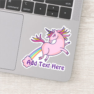 Funny Unicorn Farts Rainbows Add TEXT Cool