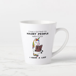 FUNNY UNICORN GIFT,  Rainbow Unicorn, Cute Unicorn Latte Mug