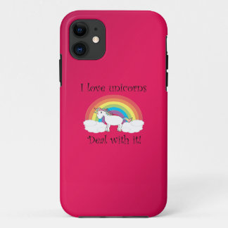 Funny unicorn gifts iPhone 11 case