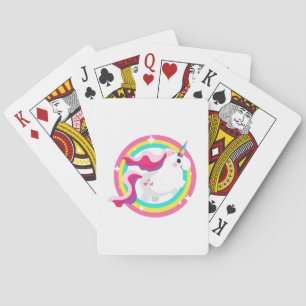 Funny Unicorn Girls Women Kids Playing Cards