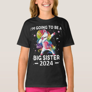 Funny Unicorn I’m Going To Be a Big Sister 24 T-Shirt