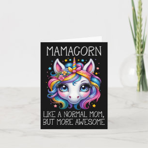 Funny Unicorn Mamacorn Mother’s Day Moms Grandmas  Card