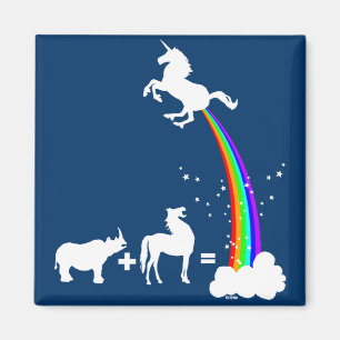 Funny unicorn origin magnet