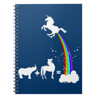 Funny unicorn origin notebook
