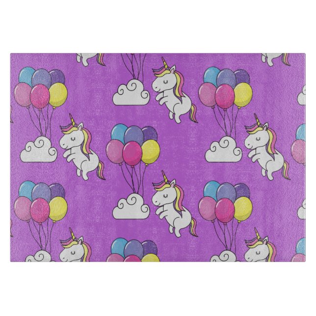 Funny Unicorn Pattern Magic Horse     Cutting Board (Front)