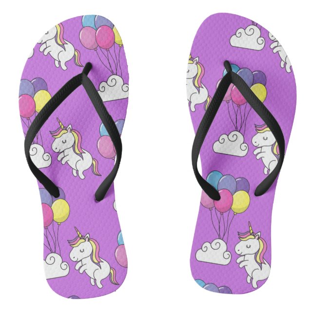 Funny Unicorn Pattern Magic Horse  Jandals (Footbed)