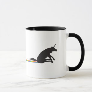 Funny Unicorn Pooping Rainbows Mug
