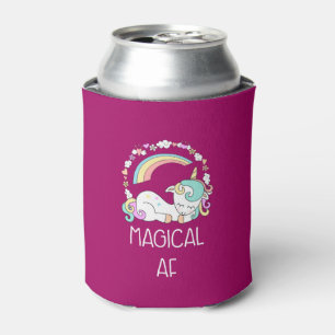 Funny Unicorn Saying Magical AF Illustration Can Cooler