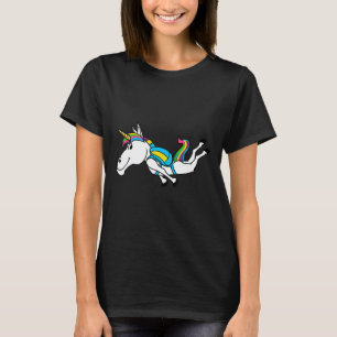 Funny Unicorn Sports Skydiving Magical Parachuting T-Shirt