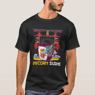 Funny Unicorn Sushi Sticks Rainbow Sushi Meme Pun T-Shirt