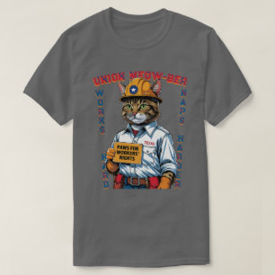 Funny Union Feline Member Labour Day from Texas T-Shirt