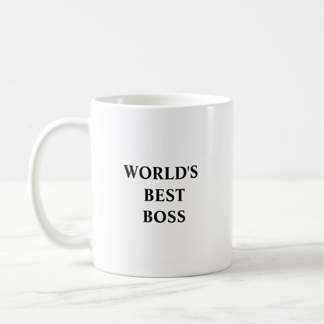 Funny Unique Idea Gift for Office Male Female Boss Coffee Mug (Left)