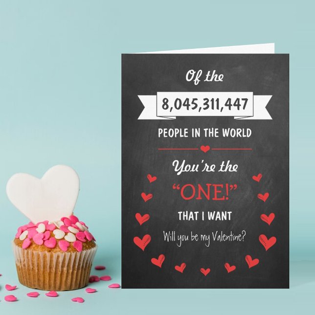 Funny & Unique Population Valentine's Day Holiday Card (Creator Uploaded)