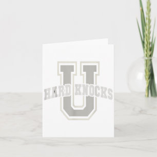 Funny University Of Hard Knocks Affirmation Colleg Card