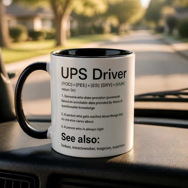 Funny UPS Driver Definition Mug Mail Carrier Humou (Creator Uploaded)