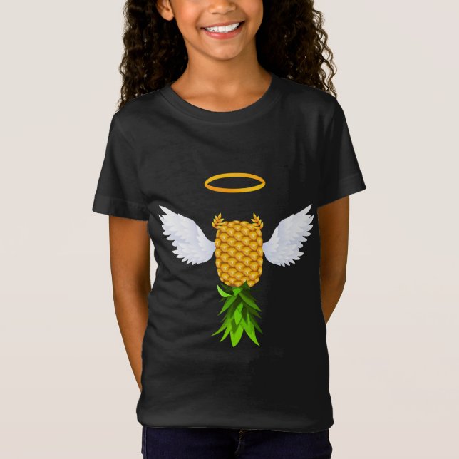Funny Upside Down Pineapple Swinger Gift Cool Ange T-Shirt (Front)