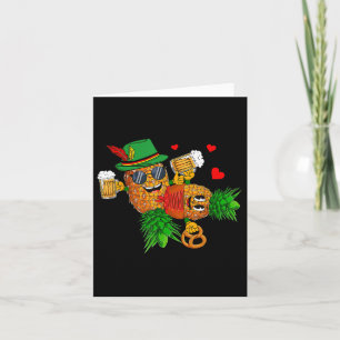 Funny Upside Down Pineapples Couple Swingers Men Card