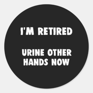 Funny Urology Nurse Classic Round Sticker