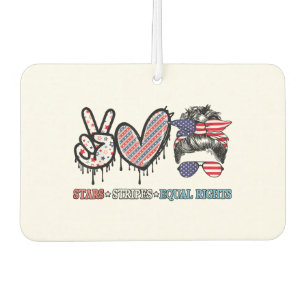 Funny US Flag Patriotic Car Air Freshener