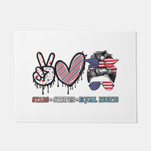 Funny US Flag Patriotic Doormat