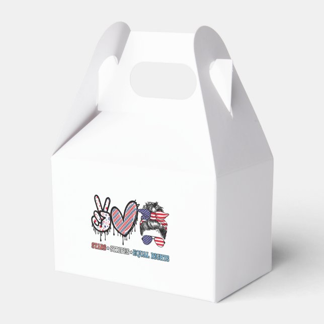 Funny US Flag Patriotic Favour Box (Front Side)