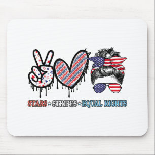 Funny US Flag Patriotic Mouse Pad