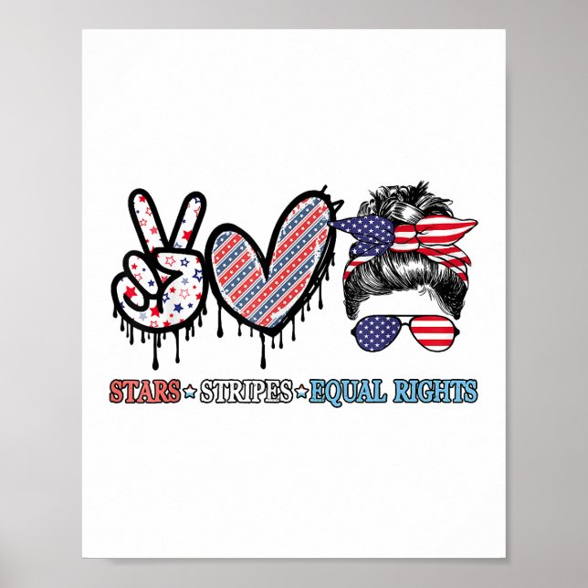 Funny US Flag Patriotic Poster (Front)