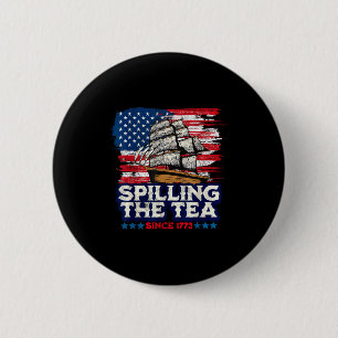 Funny Us History Teacher Boston Slling The Tea Sin 6 Cm Round Badge