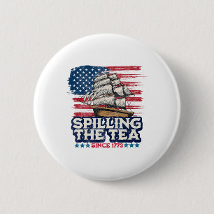 Funny Us History Teacher Boston Spilling The Tea S 6 Cm Round Badge