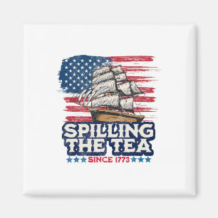 Funny Us History Teacher Boston Spilling The Tea S Magnet