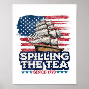 Funny Us History Teacher Boston Spilling The Tea S Poster