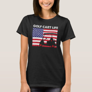 Funny USA Flag Golf Design For Men Women Golfer Go T-Shirt