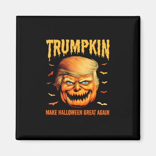 Funny Usa Pumpkin Trumpkin Make Halloween Great Ag Magnet (Front)