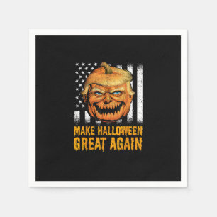 Funny Usa Trumpkin Make Halloween Great Again Napkin