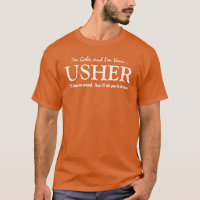 Funny Usher Customisable Wedding Party Shirt V16