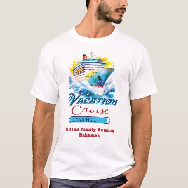 Funny Vacation Family Reunion Cruise T-Shirt (Front)