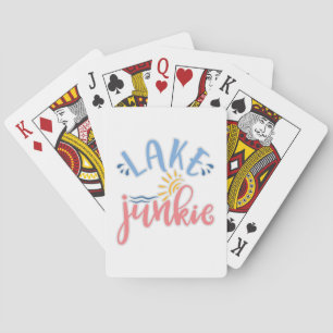 Funny Vacation Lake Junkie Design Playing Cards