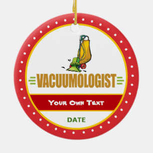 Funny Vacuu,m Lovers Ceramic Tree Decoration