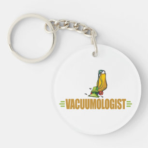 Funny Vacuuming Key Ring