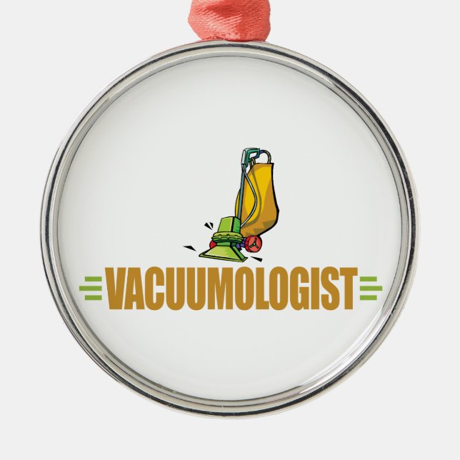 Funny Vacuuming Metal Tree Decoration (Front)