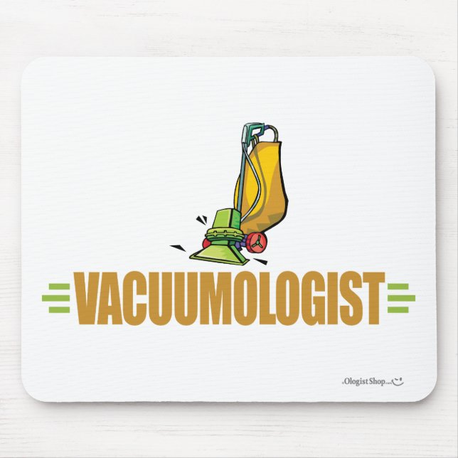 Funny Vacuuming Mouse Pad (Front)