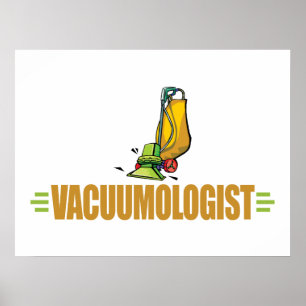 Funny Vacuuming Poster