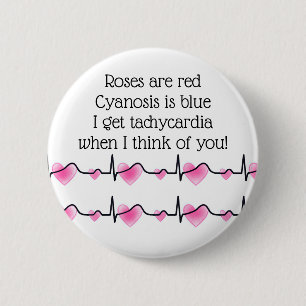 Funny Valententine's Day Healthcare 6 Cm Round Badge